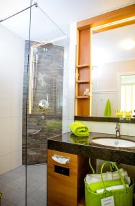 Koupelna v ubytování Hotel St. Florian