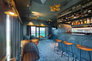 Lounge nebo bar v ubytování MAVİ MARİN BOUTIQUE HOTEL