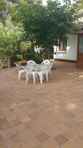 Patio alebo iná vonkajšia časť ubytovania Villa Chabola