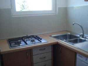Kuchyň nebo kuchyňský kout v ubytování Apartment Premantura