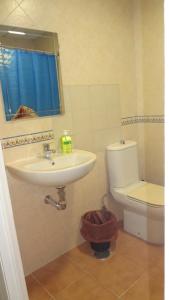 Koupelna v ubytování Hotel Carlos I