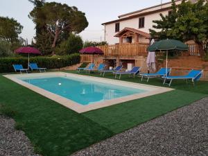 
The swimming pool at or near Il Poggio Stellato
