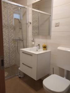 Koupelna v ubytování Apartman Laura