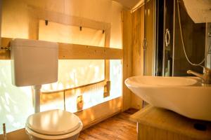 Koupelna v ubytování SunFlower Camping Savudrija
