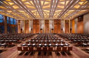 a large hall with tables and chairs in it at Hyatt Regency Guiyang in Guiyang