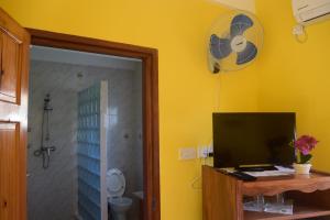 TV a/nebo společenská místnost v ubytování Pension Citadelle