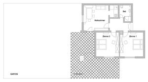 Plan piętra w obiekcie Haus Elfi Fiegl