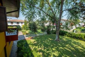 a yard with a tree and a house at Villa Brama in Legnago +16 photos