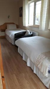 A bed or beds in a room at Scapaflow B&B