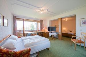 TV a/nebo společenská místnost v ubytování Hotel St. Ulrich Garni
