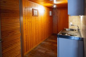 Kuchyň nebo kuchyňský kout v ubytování Hotel Restaurant Simplon