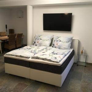 Katil atau katil-katil dalam bilik di Appartment in Kammerl