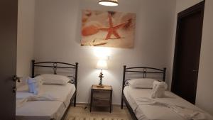 A bed or beds in a room at Blue Island