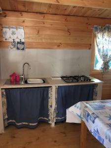 Kuchyň nebo kuchyňský kout v ubytování Camping Verde