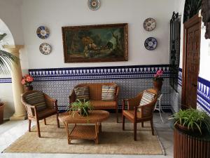 Posezení v ubytování Hostal Maestre