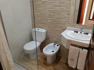 Koupelna v ubytování Hostal Maestre