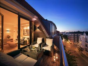 Balkón nebo terasa v ubytování Luxoise Apartments