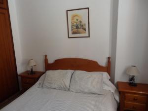 Postel nebo postele na pokoji v ubytování Las Cañas Luisa