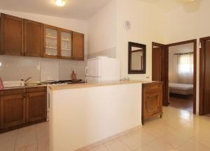 Kuchyň nebo kuchyňský kout v ubytování Apartments Luciano 1728