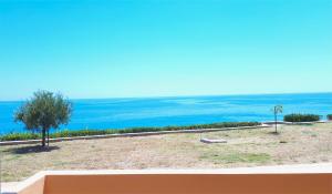 a view of the ocean from a house at Creta Spirit in Plakias