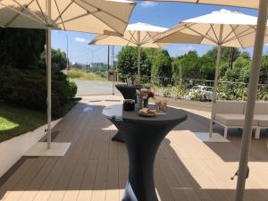 Jardín al aire libre en Hotel Santiago Apóstol