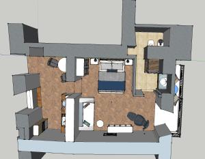 The floor plan of Studio Sant'Antonio