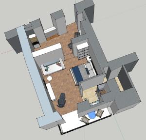 The floor plan of Studio Sant'Antonio