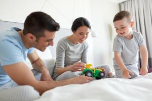 Děti v ubytování Garden Suites Park Plava Laguna