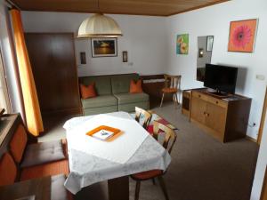 A television and/or entertainment centre at Almblick Appartements