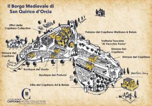
The floor plan of Hotel Palazzo del Capitano Wellness & Relais - Luxury Borgo Capitano Collection
