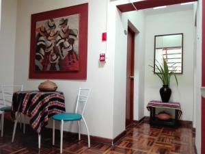 Uma área de estar em Los Q'eros