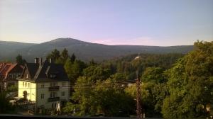 Widok na góry z tego apartamentu