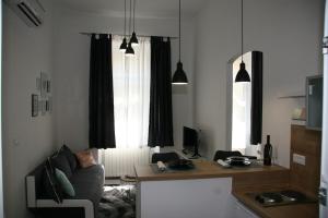 Kuchyň nebo kuchyňský kout v ubytování Stylish Apartment in City Center