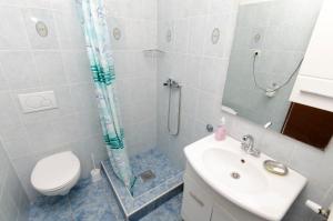 Koupelna v ubytování Apartments Luka