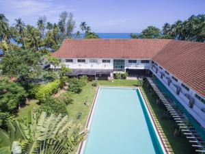 an aerial view of a resort with a swimming pool at Rajapruek Samui Resort - SHA Plus in Lipa Noi