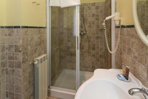 Koupelna v ubytování Hotel & Terme Bagni di Lucca