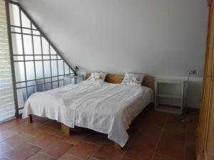 Postel nebo postele na pokoji v ubytování Ferienwohnung Haus am Barg