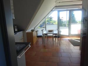 Kuchyň nebo kuchyňský kout v ubytování Ferienwohnung Haus am Barg