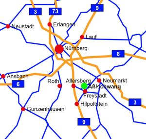 a map of the city of amsterdam with stations at Gästehaus Aßlschwang in Freystadt