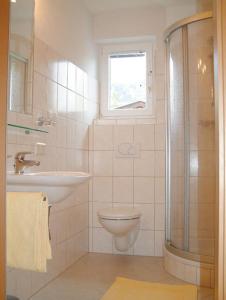 A bathroom at Appartementhaus Bergland