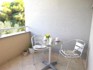 Balkón nebo terasa v ubytování Apartments Levanat