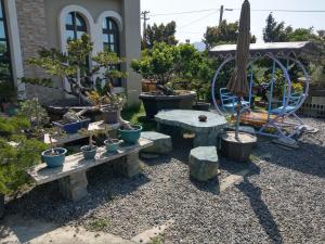 A garden outside YiShan Farm Homestay