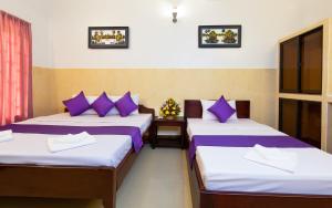 Botoum Hostel房間的床