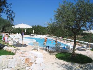 a group of people in a swimming pool at Truddhi Casa e Cucina di Puglia in Locorotondo