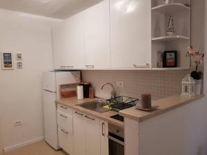 Kuchyň nebo kuchyňský kout v ubytování Apartment Vesna