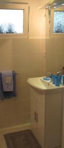 Et badeværelse på Apartma Juha -
