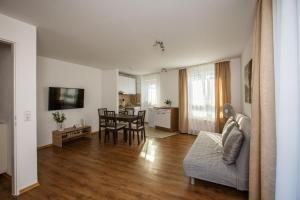 TV a/nebo společenská místnost v ubytování Outlet-Apartment Metzingen