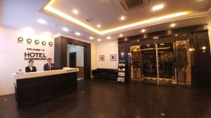 Preddverje oz. recepcija v nastanitvi Gangneung Tourist Hotel