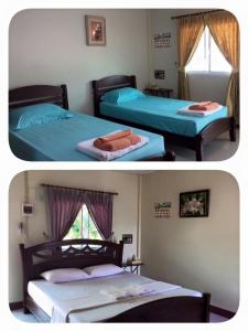 Cama o camas de una habitación en Baan Suan Nam Resort