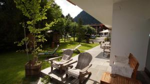 Vonkajšia záhrada v ubytovaní Hotel Garni Obermair